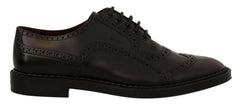 Dolce & Gabbana Purple Leather Oxford Wingtip Formal Shoes -   -  Dolce & Gabbana.