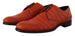 Dolce & Gabbana Orange Exotic Leather Dress Derby Shoes -   -  Dolce & Gabbana.