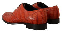 Dolce & Gabbana Orange Exotic Leather Dress Derby Shoes -   -  Dolce & Gabbana.