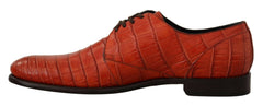 Dolce & Gabbana Orange Exotic Leather Dress Derby Shoes -   -  Dolce & Gabbana.