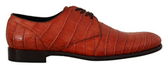 Dolce & Gabbana Orange Exotic Leather Dress Derby Shoes -   -  Dolce & Gabbana.
