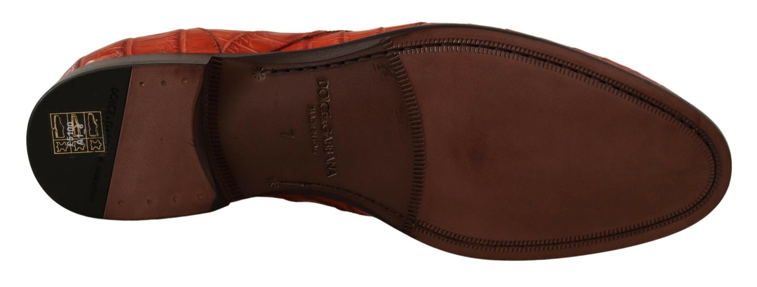Dolce & Gabbana Orange Exotic Leather Dress Derby Shoes -   -  Dolce & Gabbana. Dolce & Gabbana Orange Exotic Leather Dress Derby Shoes -   -  Dolce & Gabbana.