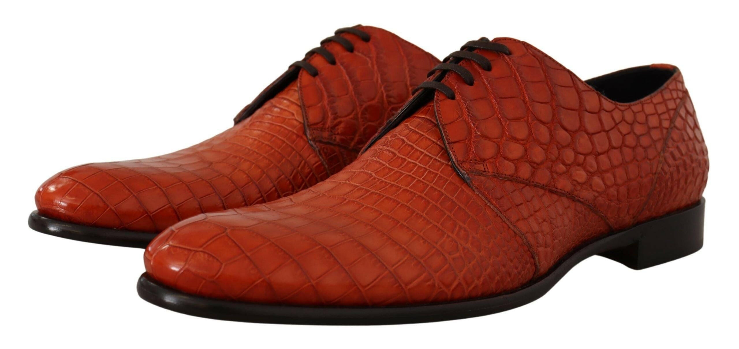 Dolce & Gabbana Orange Exotic Leather Dress Derby Shoes -   -  Dolce & Gabbana. Dolce & Gabbana Orange Exotic Leather Dress Derby Shoes -   -  Dolce & Gabbana.