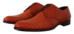 Dolce & Gabbana Orange Exotic Leather Dress Derby Shoes -   -  Dolce & Gabbana.