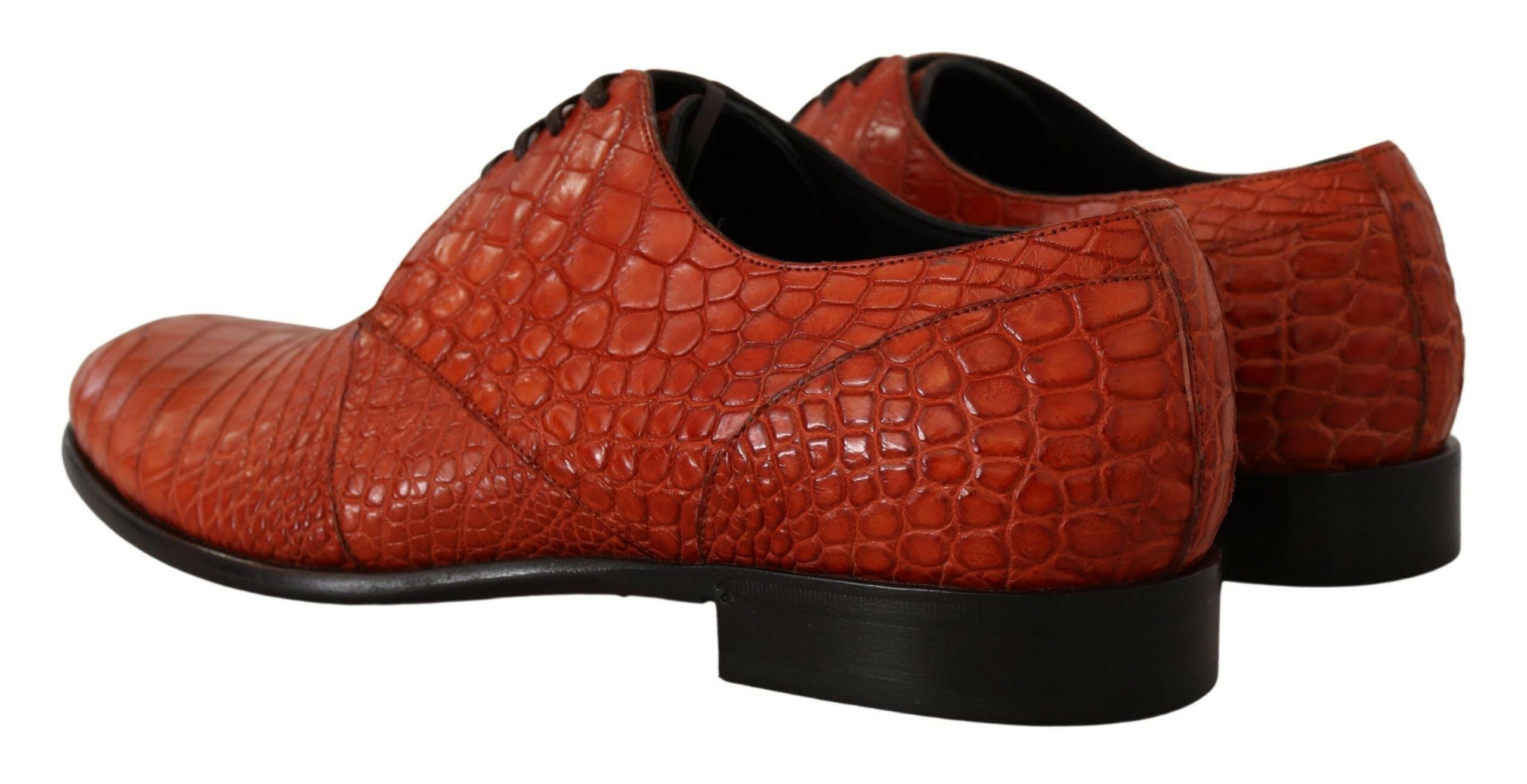 Dolce & Gabbana Orange Exotic Leather Dress Derby Shoes -   -  Dolce & Gabbana. Dolce & Gabbana Orange Exotic Leather Dress Derby Shoes -   -  Dolce & Gabbana.