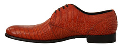 Dolce & Gabbana Orange Exotic Leather Dress Derby Shoes -   -  Dolce & Gabbana.