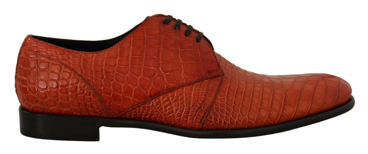 Dolce & Gabbana Orange Exotic Leather Dress Derby Shoes -   -  Dolce & Gabbana.