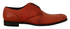 Dolce & Gabbana Orange Exotic Leather Dress Derby Shoes -   -  Dolce & Gabbana.