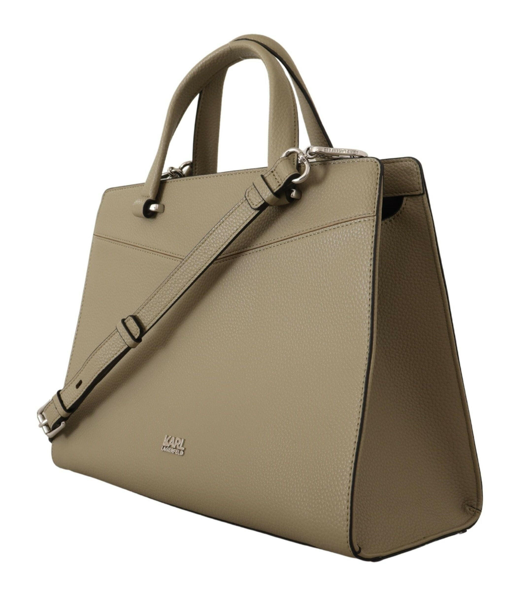 Karl Lagerfeld Enchanting Sage Green Leather Tote -  Luxury Shopper Bag for Women -  Karl Lagerfeld. Karl Lagerfeld Enchanting Sage Green Leather Tote -  Luxury Shopper Bag for Women -  Karl Lagerfeld.