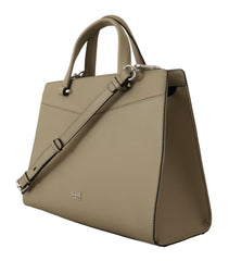 Karl Lagerfeld Enchanting Sage Green Leather Tote -  Luxury Shopper Bag for Women -  Karl Lagerfeld.