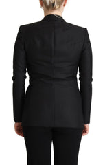 Costume National Black Long Sleeves Double Breasted Jacket -   -  Costume National.