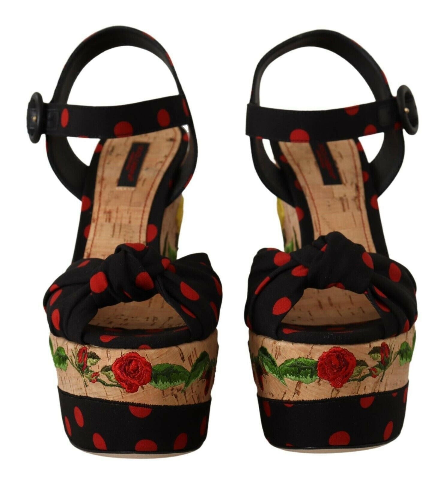 Dolce & Gabbana Multicolor Platform Wedges Sandals Charmeuse Shoes -   -  Dolce & Gabbana. Dolce & Gabbana Multicolor Platform Wedges Sandals Charmeuse Shoes -   -  Dolce & Gabbana.