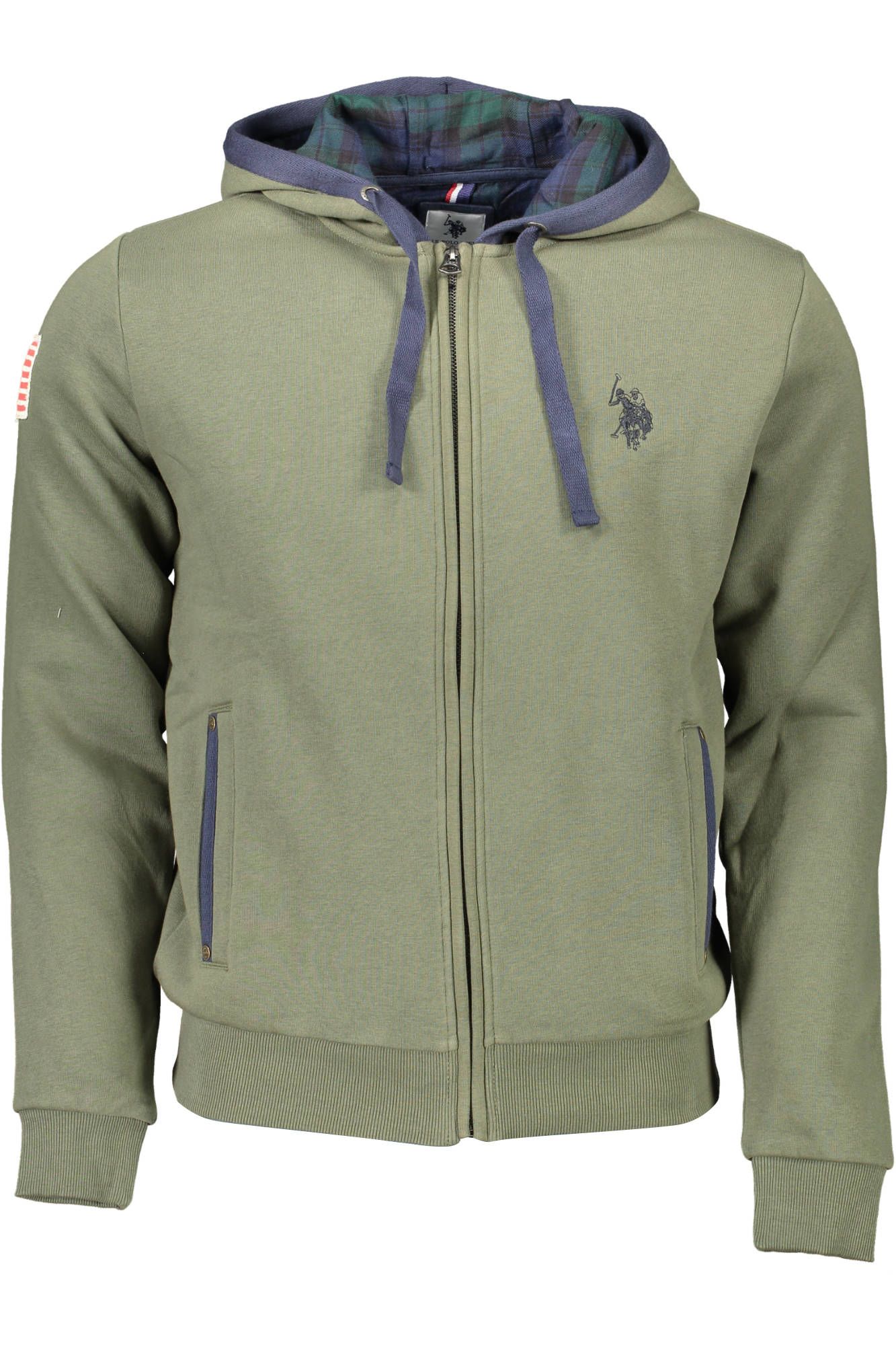U.S. POLO ASSN. Green Cotton Men Sweater -   -  U.S. POLO ASSN..