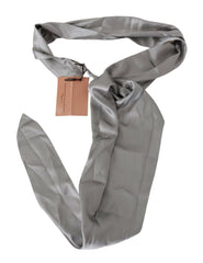 Ermanno Scervino Metallic Silver Silk Neck Wrap Shawl Scarf -   -  Ermanno Scervino.