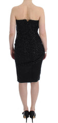 Masha Ma Black Strapless Embellished Pencil Dress -   -  Masha Ma.