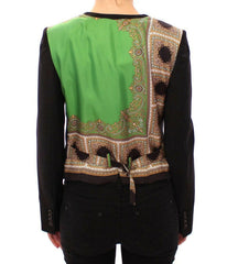 Dolce & Gabbana Black Silk Scarf Back Blazer Jacket -   -  Dolce & Gabbana.