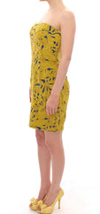 Sachin & Babi Blue Yellow Strapless Bubble Mini Shift Dress -   -  Sachin & Babi.