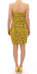 Sachin & Babi Blue Yellow Strapless Bubble Mini Shift Dress -   -  Sachin & Babi.