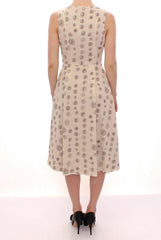 Andrea Incontri White Printed Shift V-neck Sheath Dress -   -  Andrea Incontri.