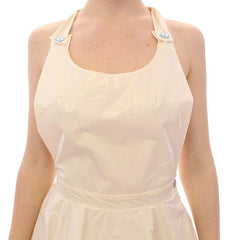 Licia Florio White Halterneck Knee Length Tea Dress -   -  Licia Florio.