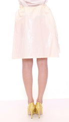 Licia Florio White Above-Knee Stretch Waist Strap Skirt -   -  Licia Florio.