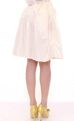 Licia Florio White Above-Knee Stretch Waist Strap Skirt -   -  Licia Florio.