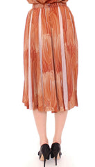 Licia Florio Brown Orange Below Knee Full Skirt -   -  Licia Florio.