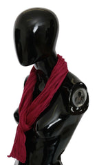 John Galliano Bordeaux Neck Wrap Shawl Foulard Scarf -   -  John Galliano.