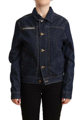 Master Coat Dark Blue Button Down Long Sleeves Denim Jacket -   -  Master Coat.