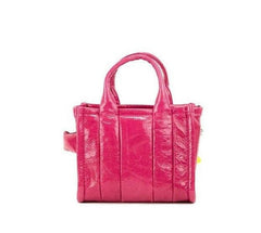 Marc Jacobs The Shiny Crinkle Micro Tote Magenta Leather Crossbody Bag Handbag -  Luxury Cross Body Bag for Women -  Marc Jacobs.