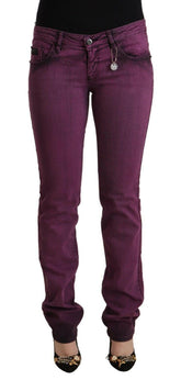 Costume National Purple Cotton Stretch Slim Fit Denim Jeans -   -  Costume National.