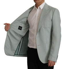 Dolce & Gabbana Light Green Cashmere Silk Blazer -   -  Dolce & Gabbana.