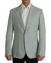 Dolce & Gabbana Light Green Cashmere Silk Blazer -   -  Dolce & Gabbana.