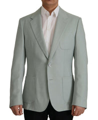 Dolce & Gabbana Light Green Cashmere Silk Blazer -   -  Dolce & Gabbana.