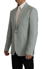 Dolce & Gabbana Light Green Cashmere Silk Blazer -   -  Dolce & Gabbana.
