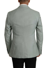 Dolce & Gabbana Light Green Cashmere Silk Blazer -   -  Dolce & Gabbana.