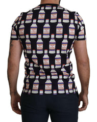 Dolce & Gabbana Black Bacio Di Venere Cotton Crew T-shirt -   -  Dolce & Gabbana.