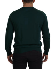 Dolce & Gabbana Green Cashmere Crewneck Pullover Sweater -   -  Dolce & Gabbana.
