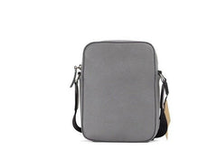 Burberry Thornton Small Grey Embossed Logo Grainy Leather Crossbody Handbag -  Luxury Cross Body Bag for Women -  Burberry.