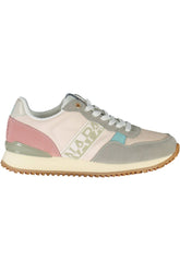Napapijri Chic Pink Laced Sneakers with Logo Detail -   -  Napapijri.