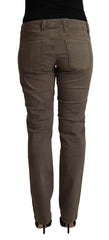 CYCLE Brown Cotton Low Waist Skinny Casual Jeans -   -  CYCLE.