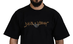 Dolce & Gabbana Black Logo Cotton Crewneck T-shirt -   -  Dolce & Gabbana.