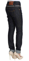 Acht Blue Denim Cotton Bottoms Straight Fit Jeans -   -  Acht.