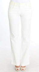 Ermanno Scervino White Striped Straight Fit Pants -   -  Ermanno Scervino.