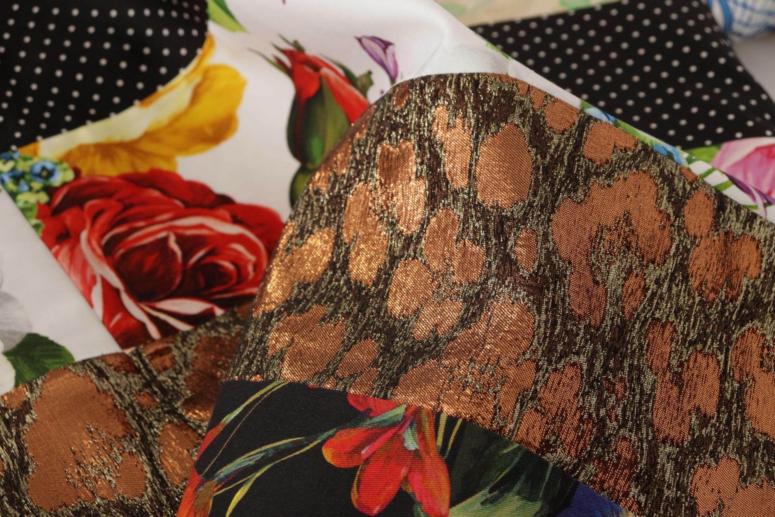 Dolce & Gabbana Multicolor Pachwork Floral Sheath Jaquard Mini Gown Dress -   -  Dolce & Gabbana. Dolce & Gabbana Multicolor Pachwork Floral Sheath Jaquard Mini Gown Dress -   -  Dolce & Gabbana.