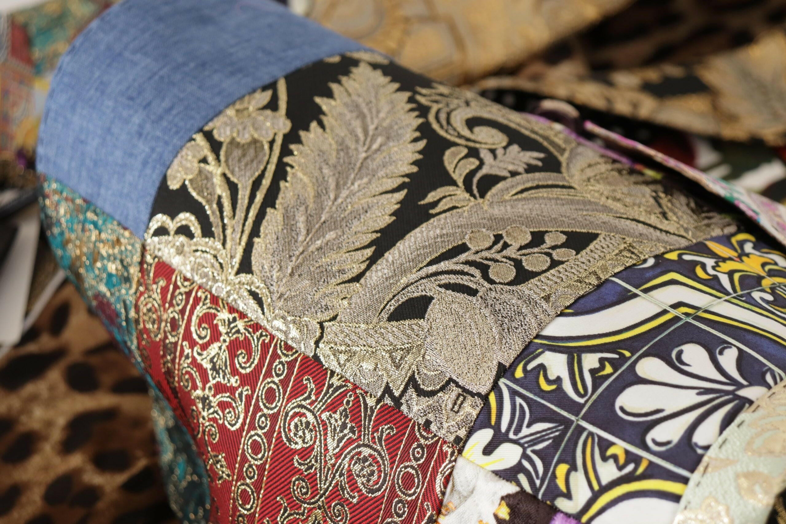 Dolce & Gabbana Multicolor Double-Breasted Patchwork Jacquard Blazer Jacket -   -  Dolce & Gabbana. Dolce & Gabbana Multicolor Double-Breasted Patchwork Jacquard Blazer Jacket -   -  Dolce & Gabbana.