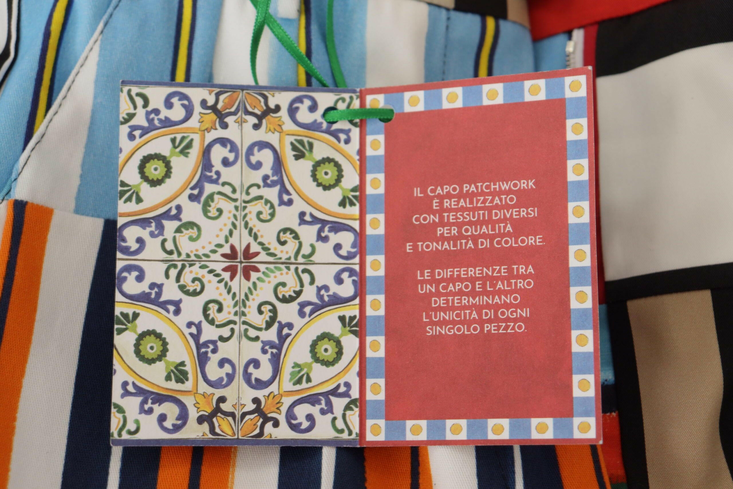 Dolce & Gabbana Multicolor Striped High Waist Cotton Pants -   -  Dolce & Gabbana. Dolce & Gabbana Multicolor Striped High Waist Cotton Pants -   -  Dolce & Gabbana.