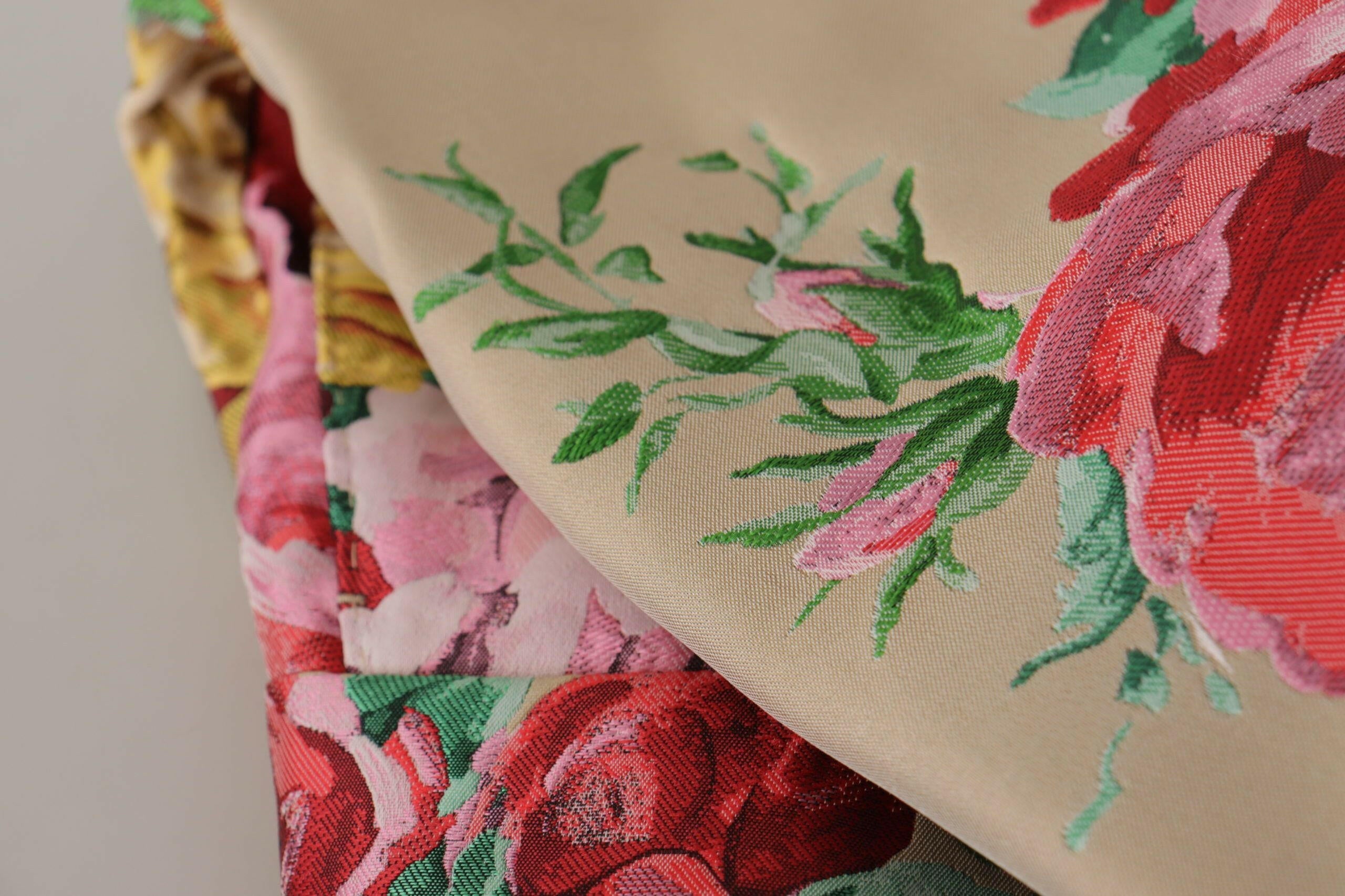 Dolce & Gabbana Beige Floral Dress Formal High Waist Pants -   -  Dolce & Gabbana. Dolce & Gabbana Beige Floral Dress Formal High Waist Pants -   -  Dolce & Gabbana.