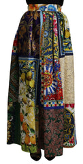 Dolce & Gabbana Multicolor Patchwork Sicily Long Maxi Skirt -   -  Dolce & Gabbana.
