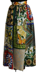 Dolce & Gabbana Multicolor Patchwork Sicily Long Maxi Skirt -   -  Dolce & Gabbana.